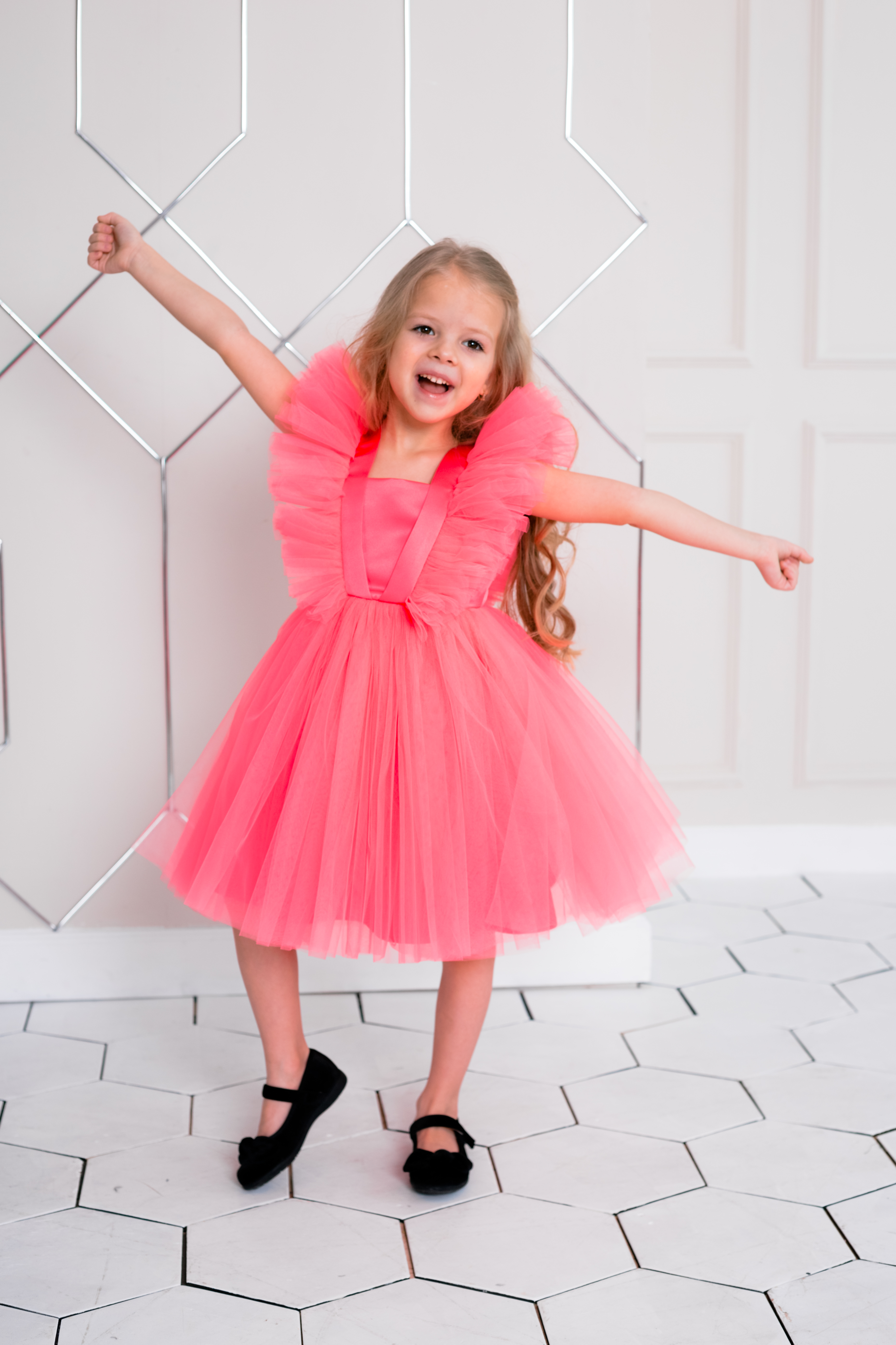 Платье ELLIE by Rina Kutz ПЛ-0420/ярко-розовый - фото 3