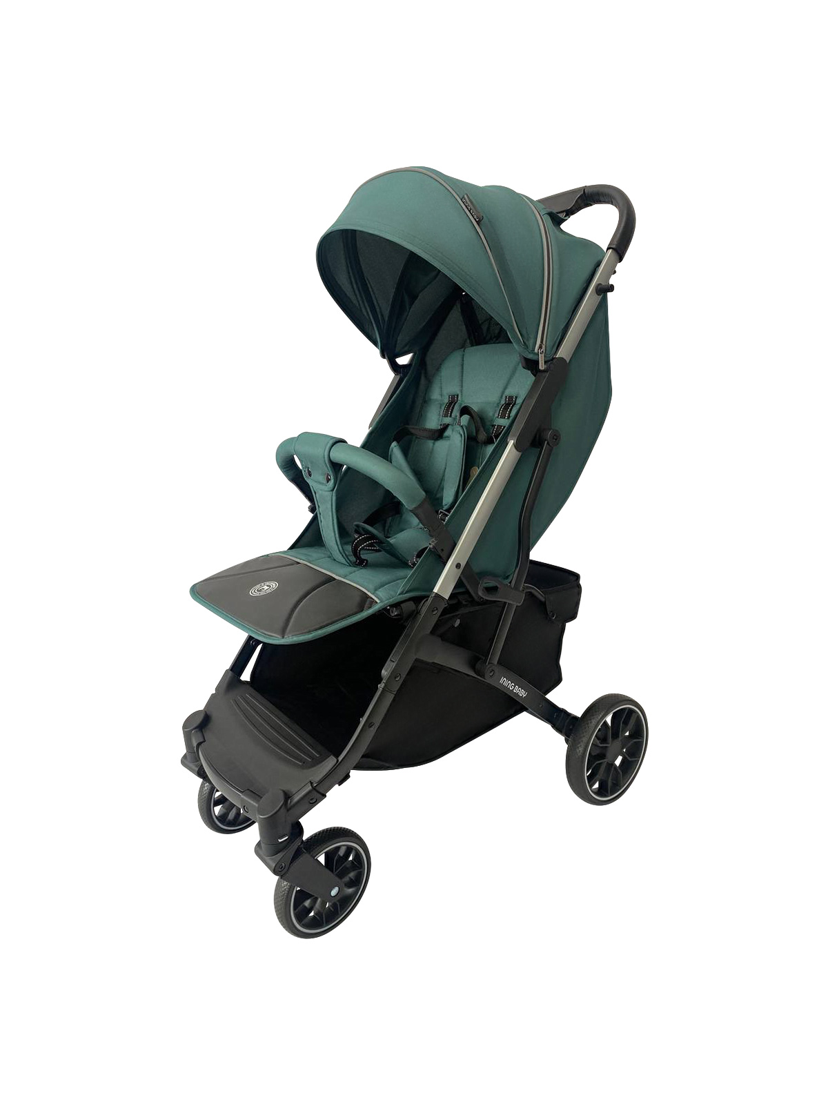 Коляска прогулочная Ining baby Dark green зеленый - фото 7