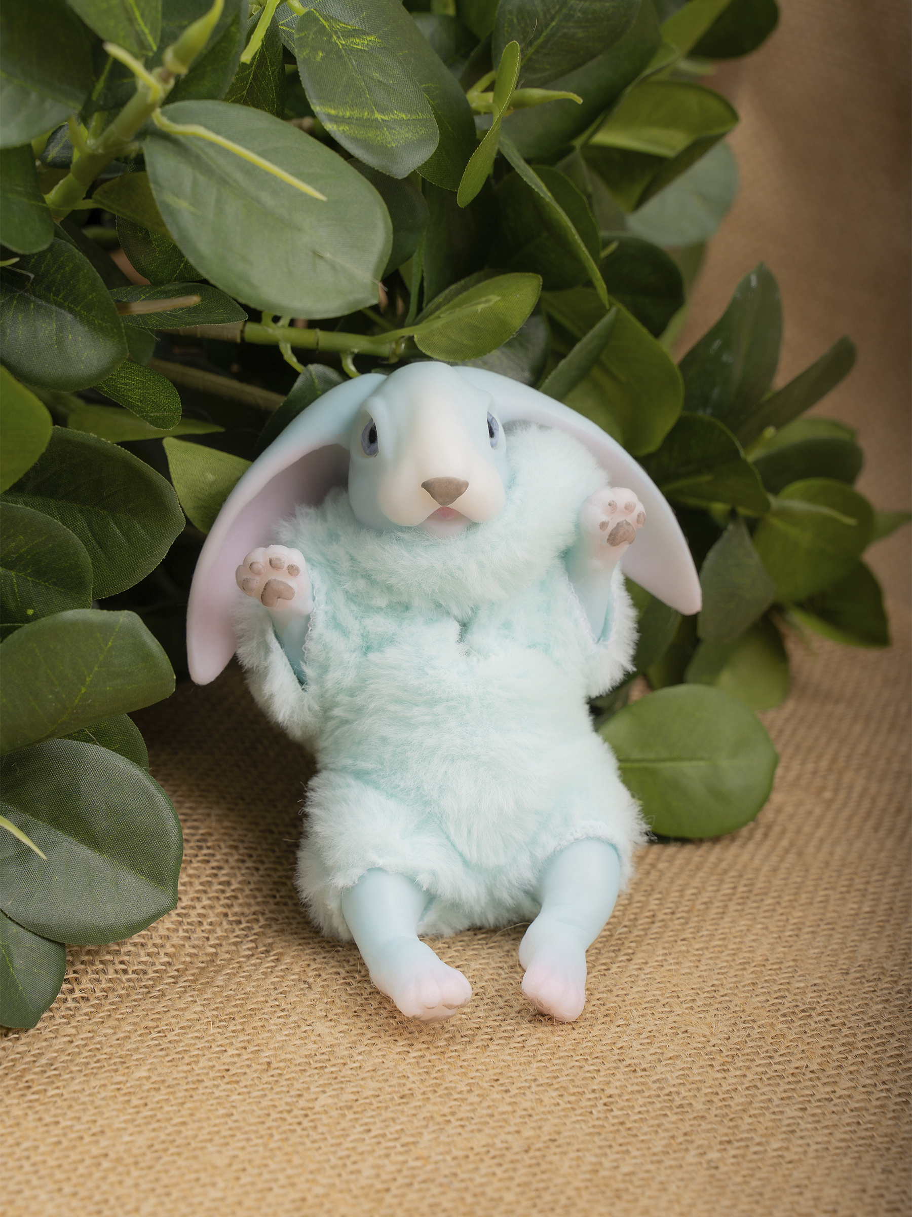 Кукла мини Magic Manufactory Magic history Зайчонок голубой высота 15 см 4631169404130 - фото 1