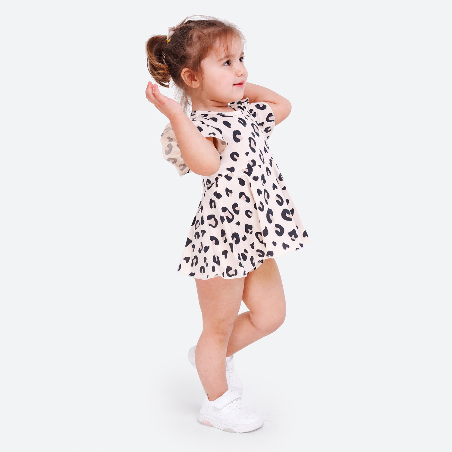 Боди-платье VEDDI 079к-21-экрю/леопард - фото 12