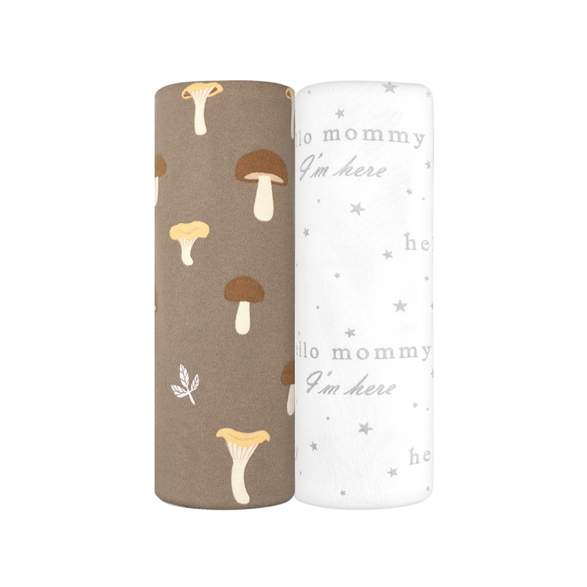 Пелёнка Mjolk Грибочки Hello Mommy трикотаж 85х120 см 2 шт. - фото 2