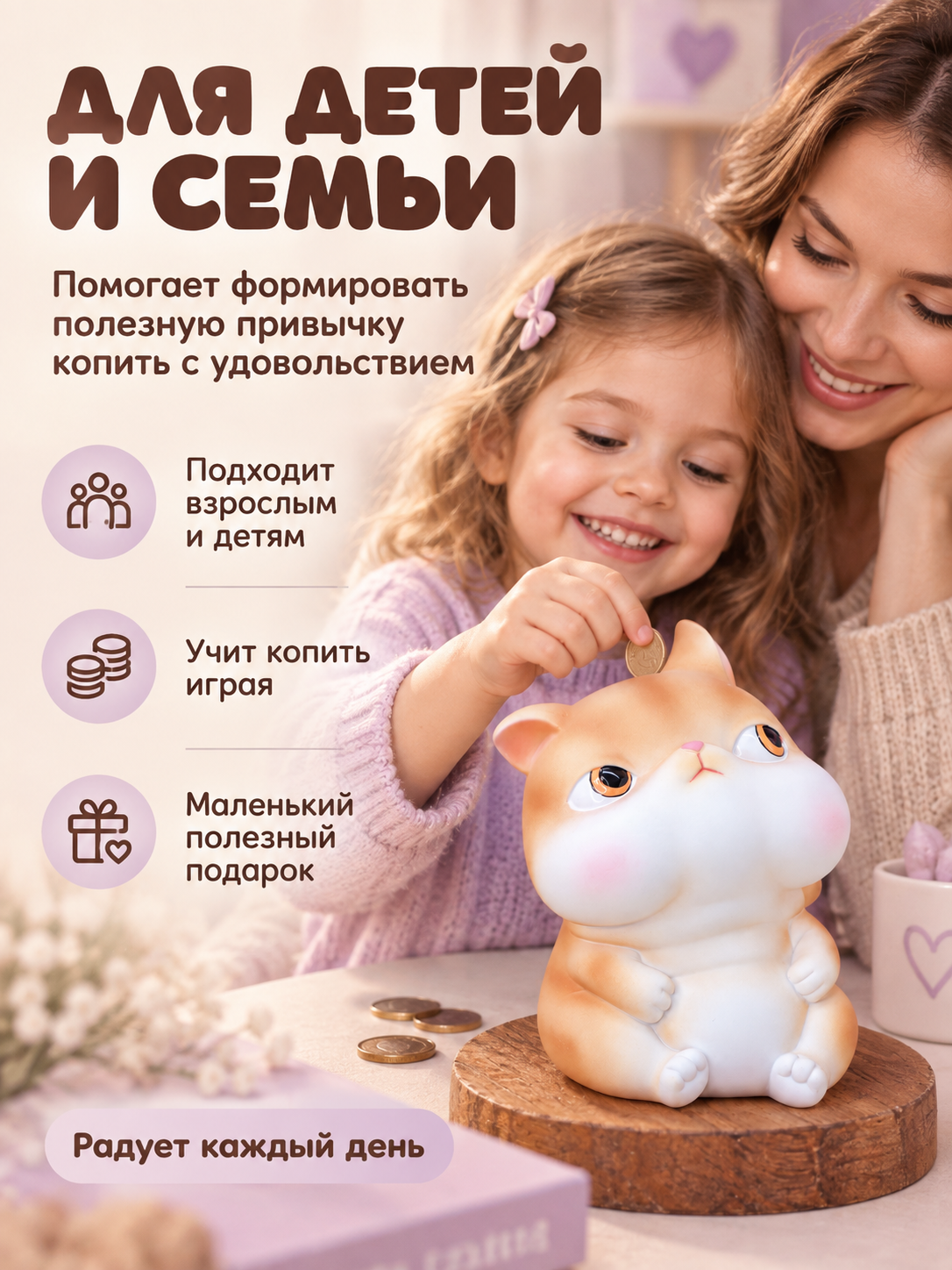 Копилка для денег iLikeGift для купюр и монет - фото 5