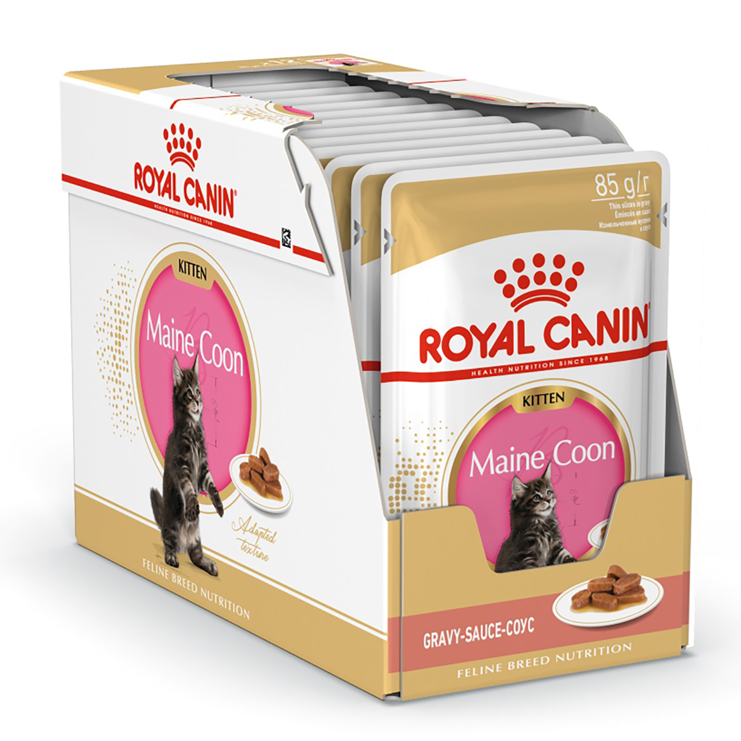 Корм влажный для котят ROYAL CANIN Kitten Maine Coon 85г соус пауч - фото 2