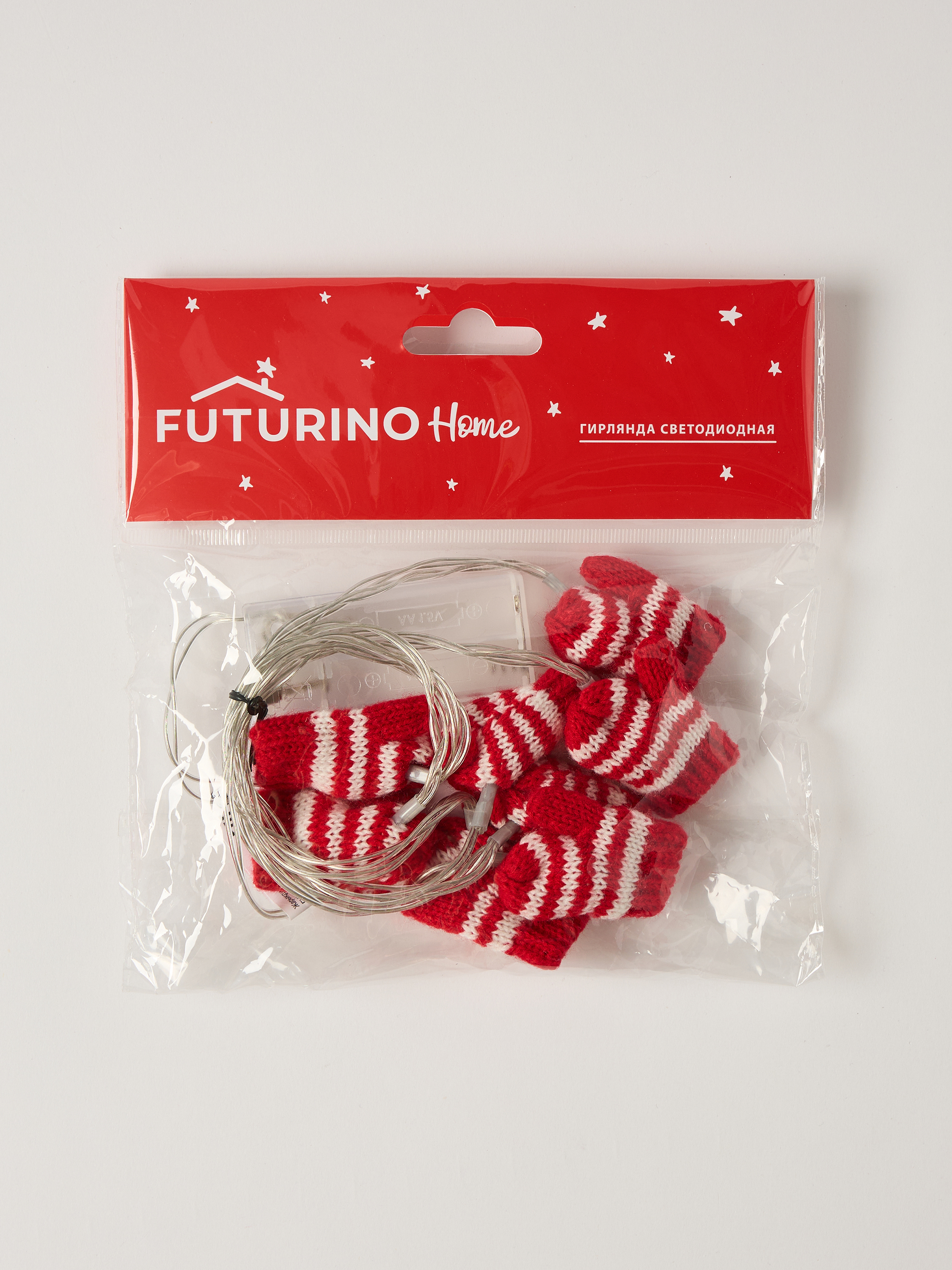 Гирлянда новогодняя FUTURINO Home Варежки 140см W26FH5-1028hl-11 - фото 3