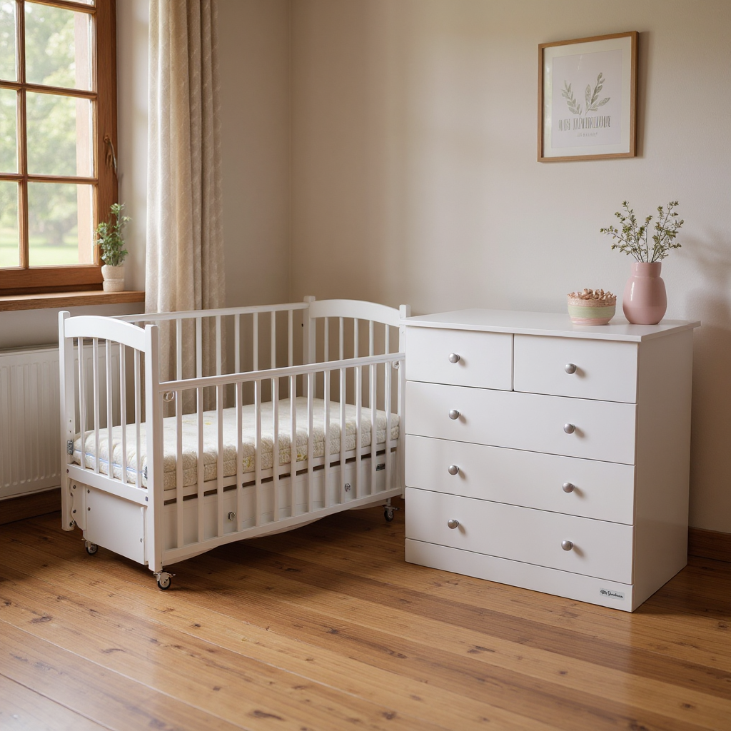 Детская кроватка Mr Sandman, универсальный маятник (белый) - фото 15