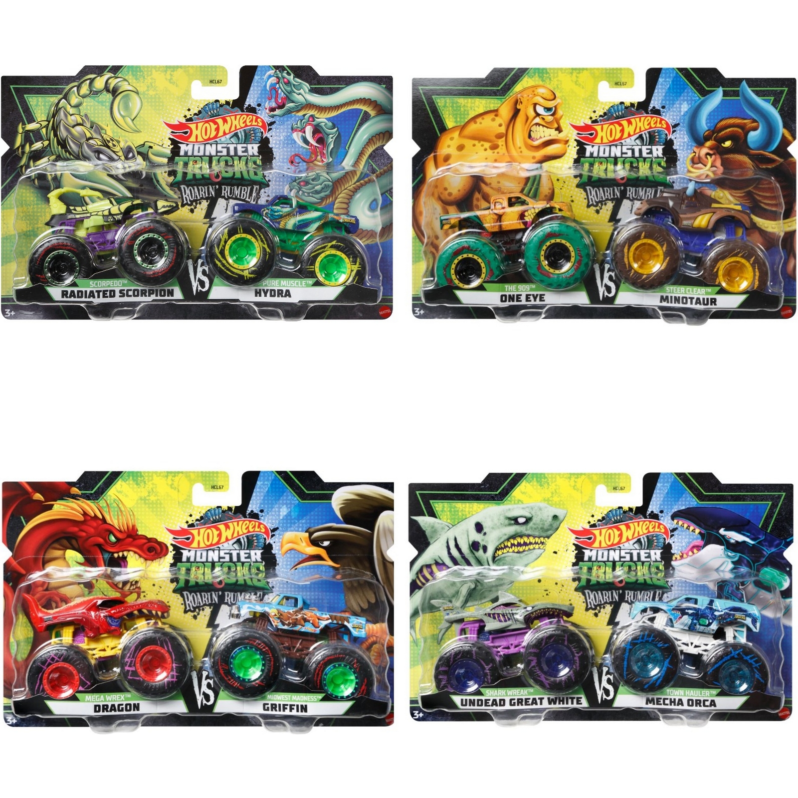 Набор машинок Hot Wheels Монстр-трак Драка банд 2шт в ассортименте HCL67 HCL67 - фото 20