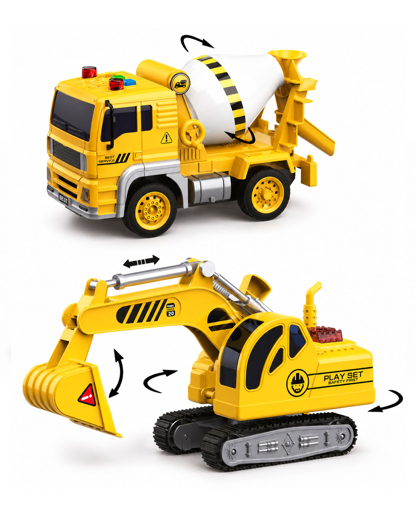 Грузовик Mobicaro Строительная техника 1:20 FCJ1205989 - фото 3