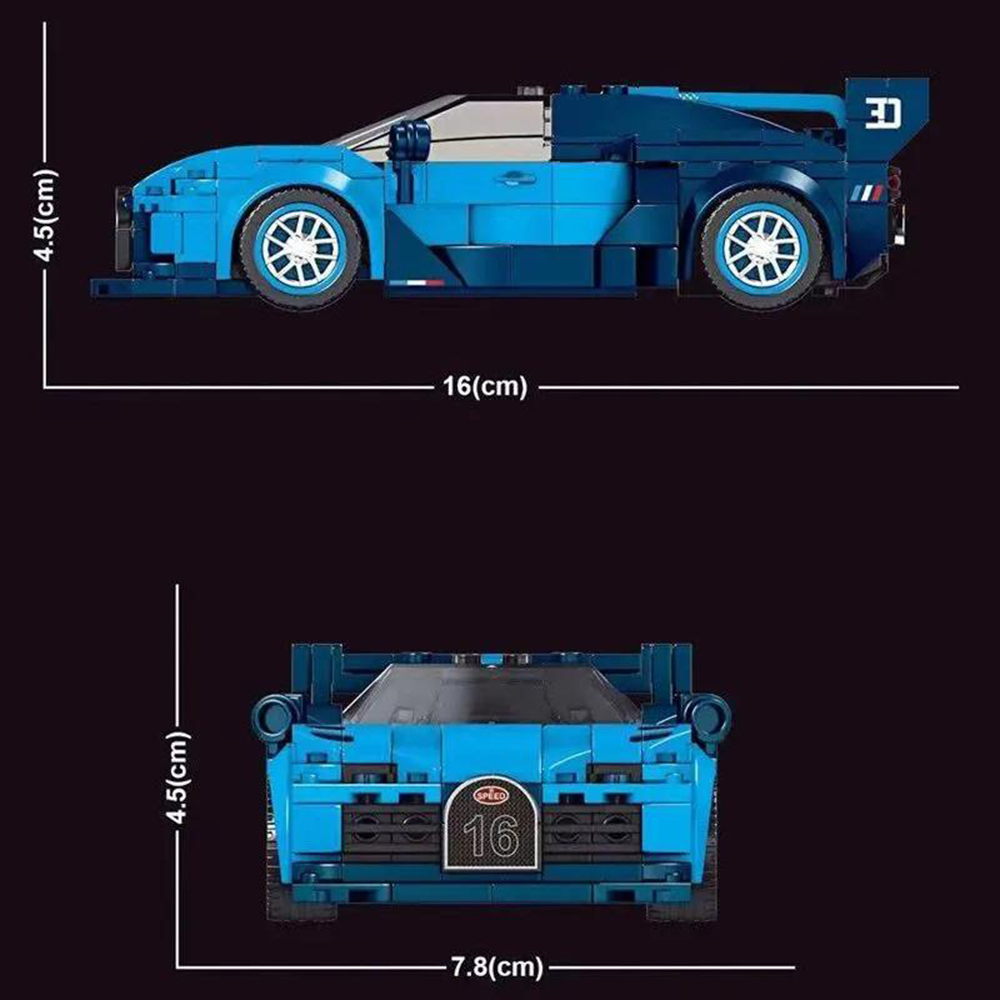 Конструктор Mould King Bugatti Vision GT блочный - фото 7