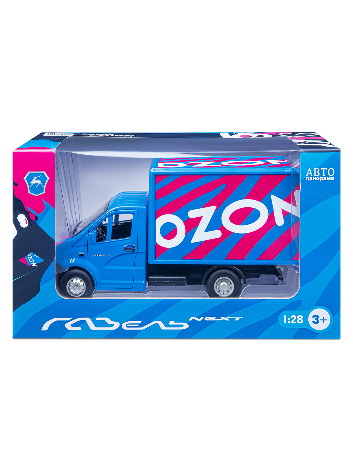 Грузовик АВТОпанорама ГАЗель Next Ozon 1:28 JB0405418 - фото 13