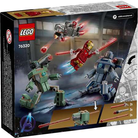 Конструктор LEGO Marvel Super Heroes Iron Man and War Machine 204 дет.