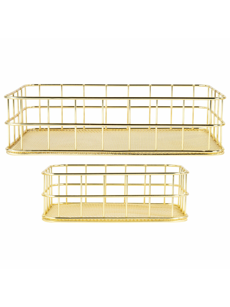 Органайзер для косметики и канцелярии MONTE VITA корзинка для мелочей набор 2 штуки - фото 5