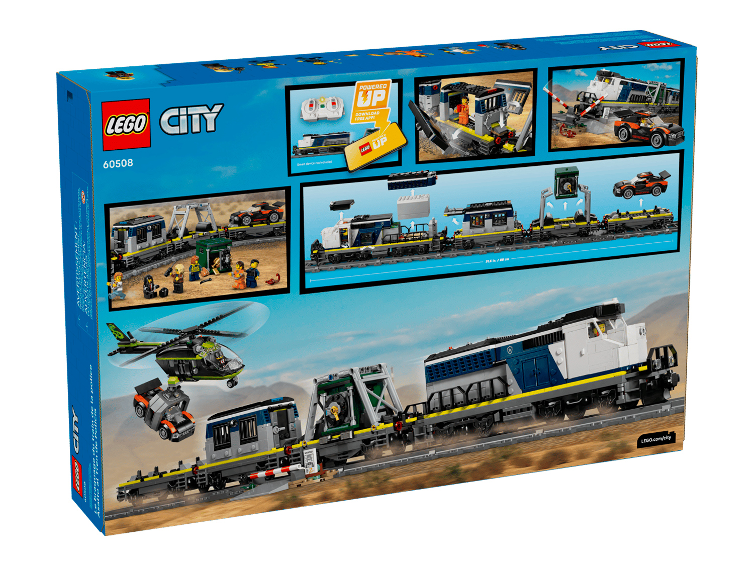 Конструктор LEGO City Ограбление полицейского поезда 1313 дет. - фото 3