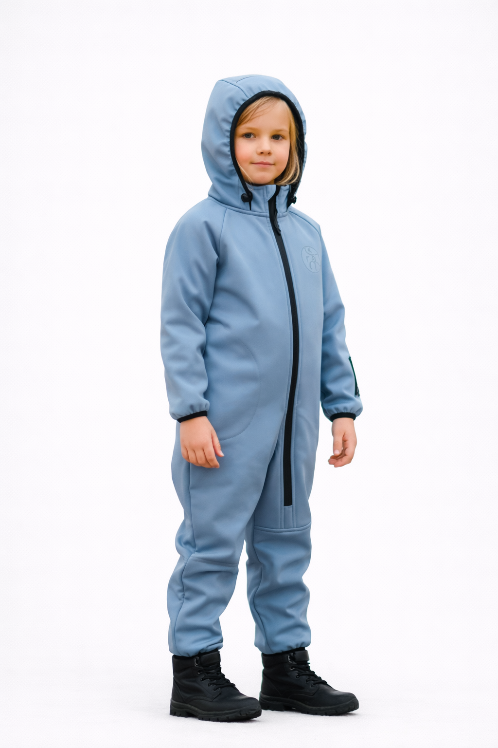 Комбинезон Супер Пупс Комб/сф/окант/серо-голубой - фото 1