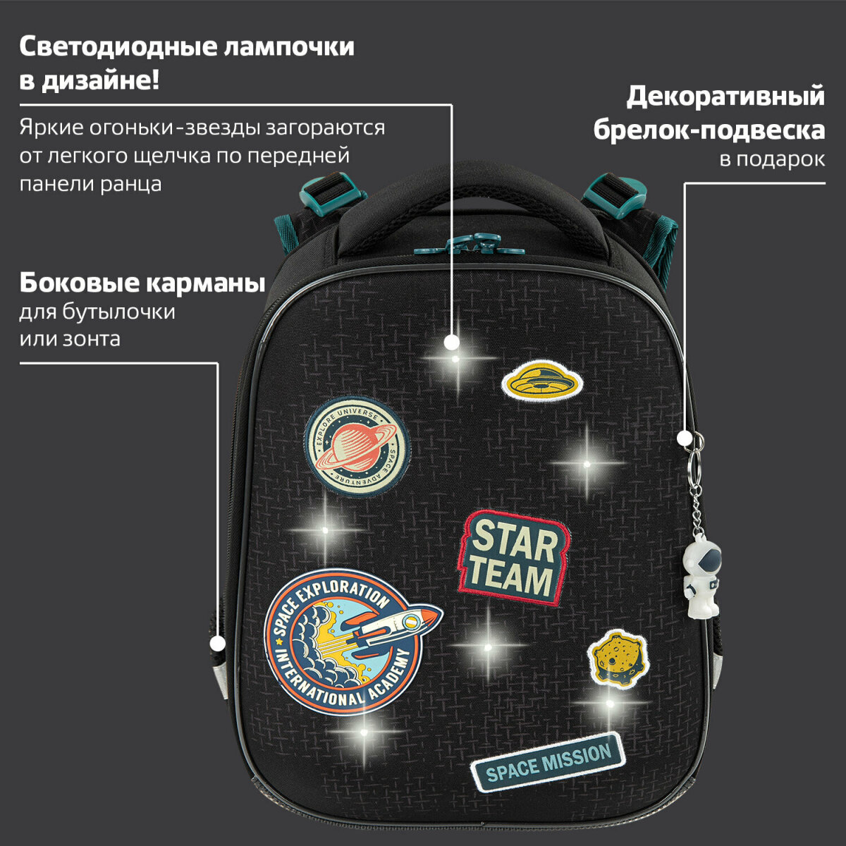 Ранец Brauberg Premium Space mission - фото 2