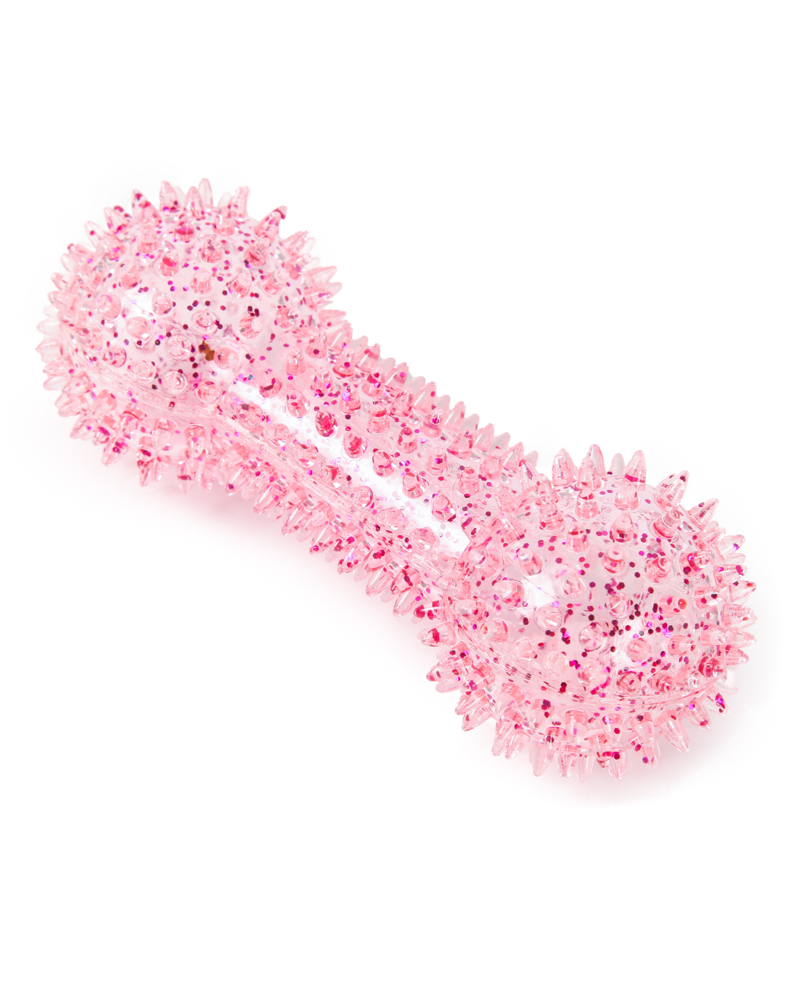 Игрушка для собак Barbaks Массажная кость Кругляш Розовая 15.5см - фото 4