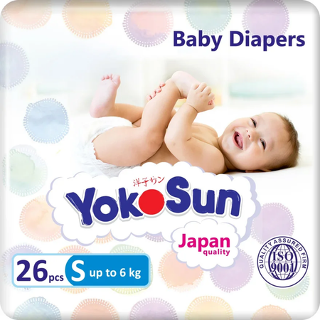 Подгузники YokoSun S (до 6 кг) 26 шт.