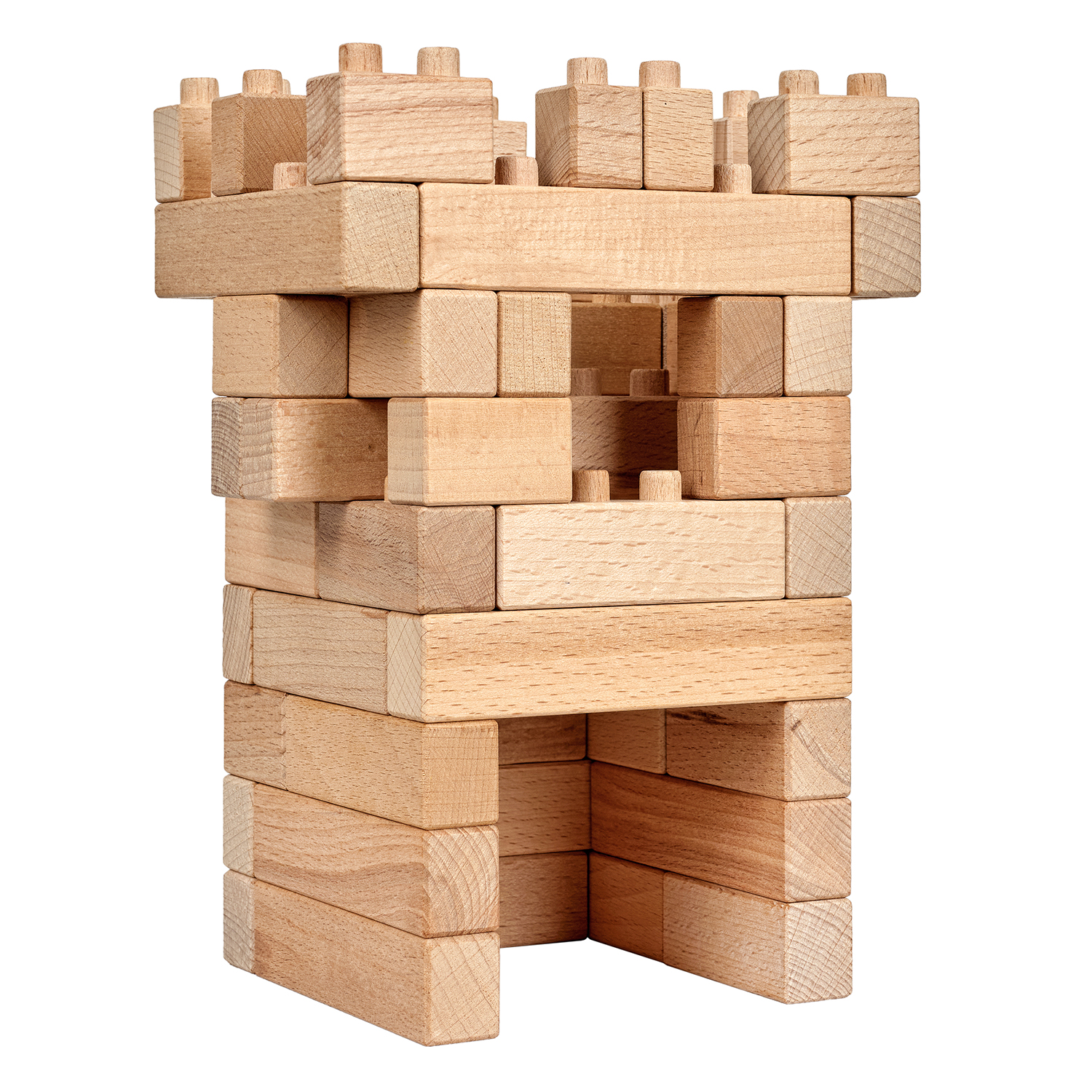 Конструктор WOOD BLOCKS Кубики деревянный - фото 1