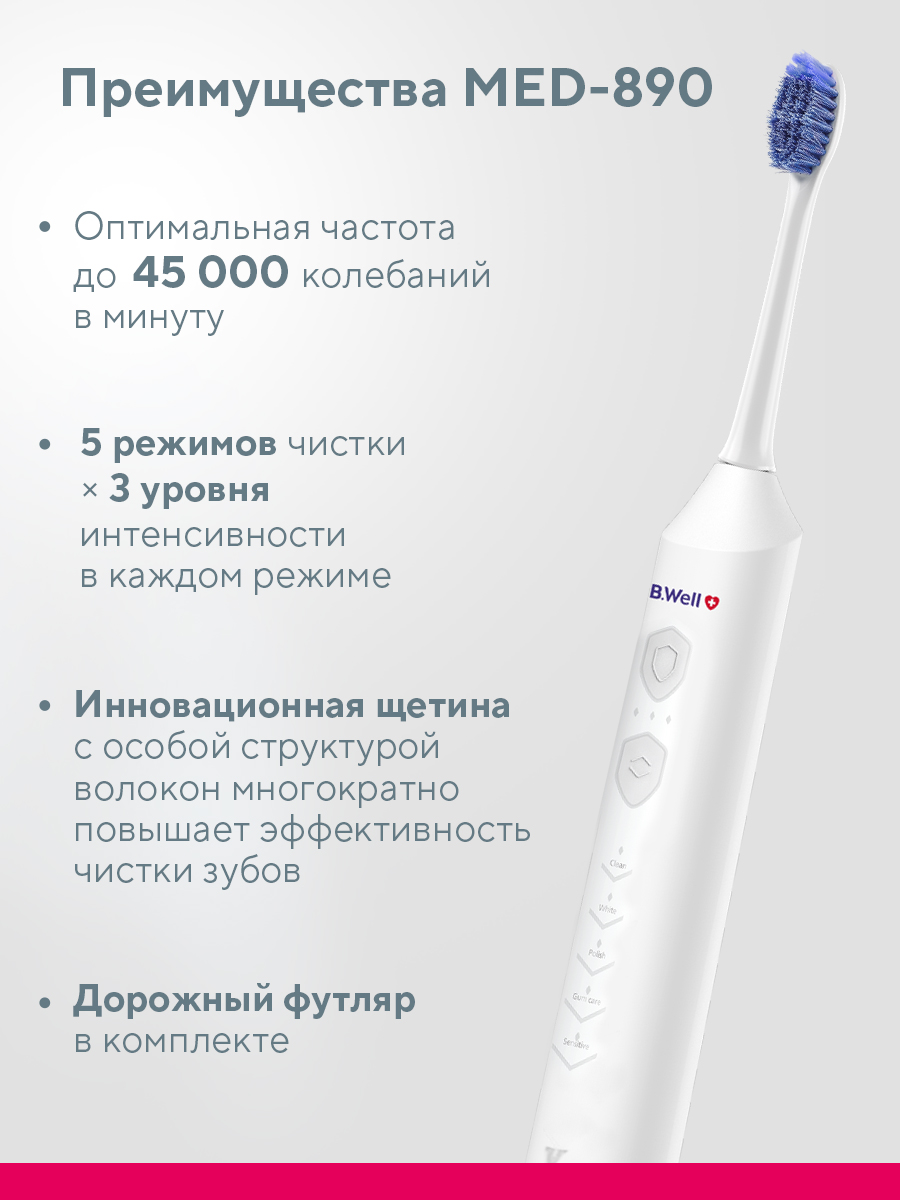 Зубная щетка электрическая B.Well - фото 4