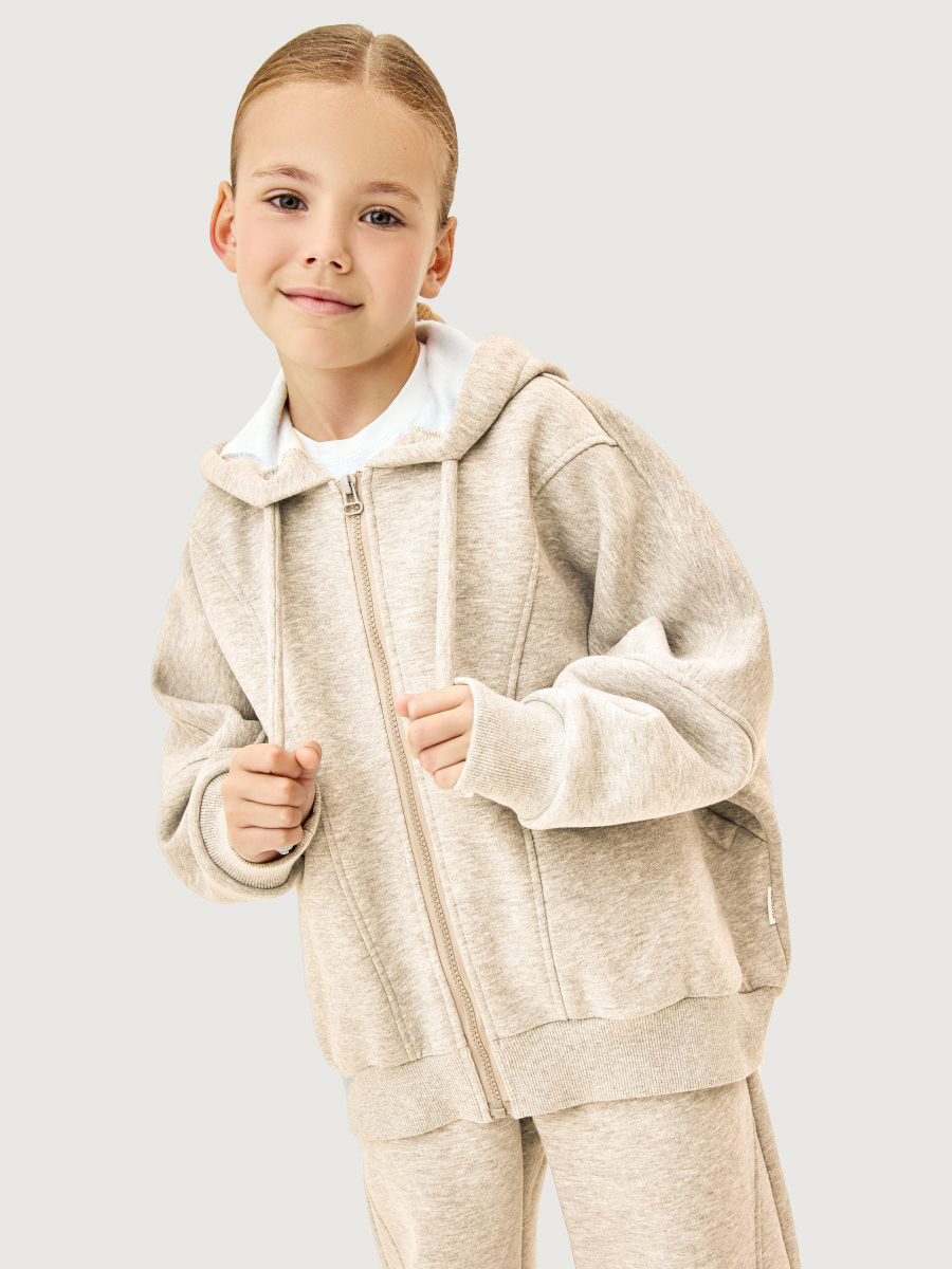 Костюм NIKASTYLE 7т13426 молочный меланж - фото 4
