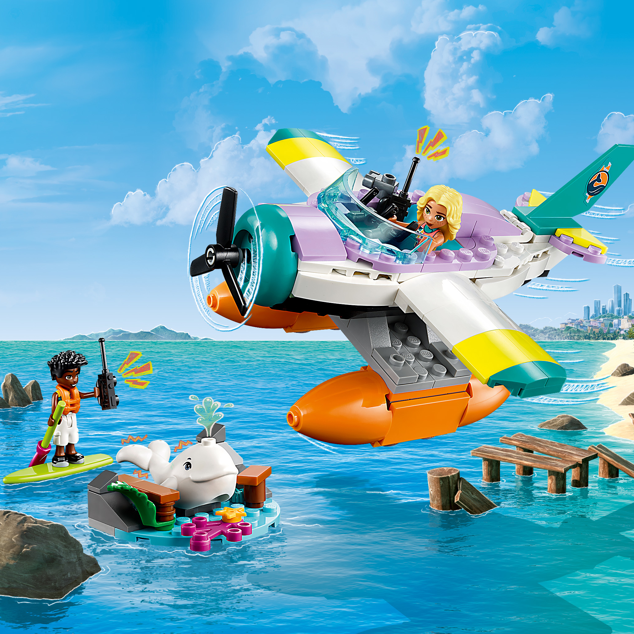 Конструктор LEGO Friends Sea Rescue Plane 203 дет. - фото 10