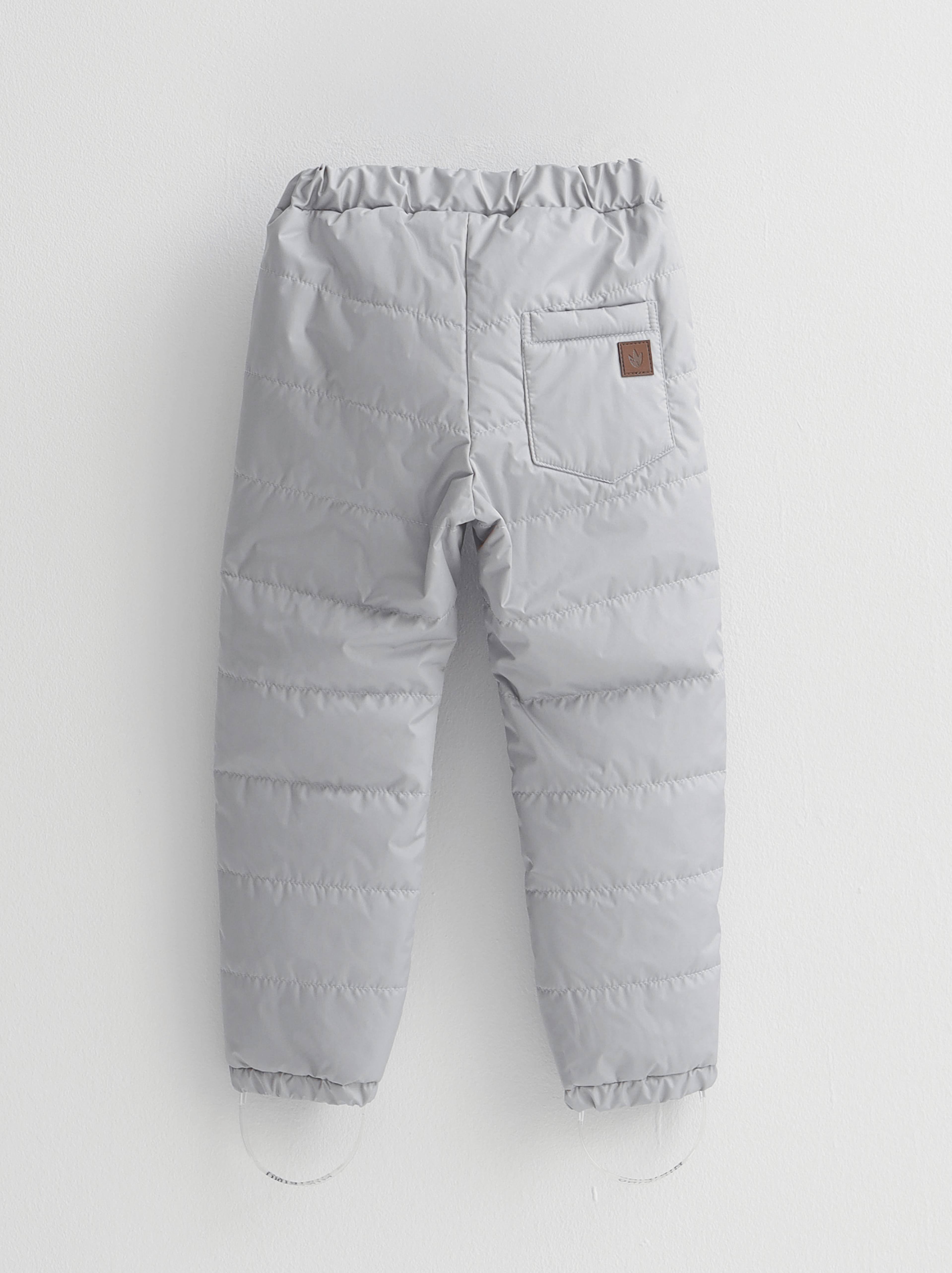 Брюки MINIDINO G-VO-Brk-102/0Брюки стеганые детские демисезонные светло-серый - фото 2