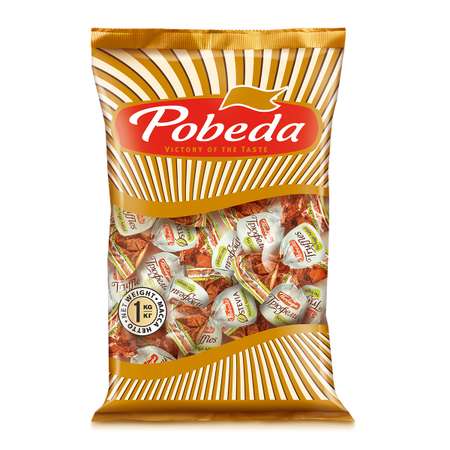 Трюфели Победа вкуса без сахара посыпанные темным какао, 1000г