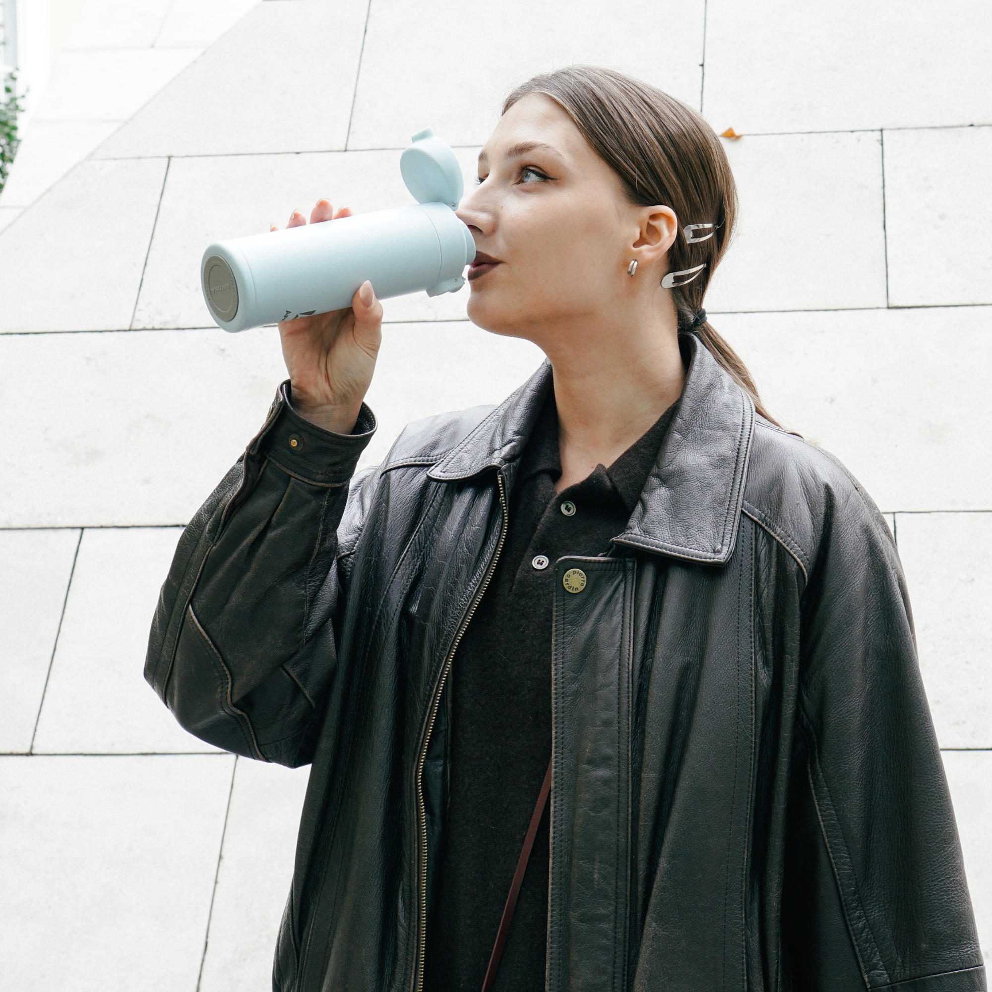 Термокружка Арктика 701-420 текстурный голубой с ситечком - фото 6