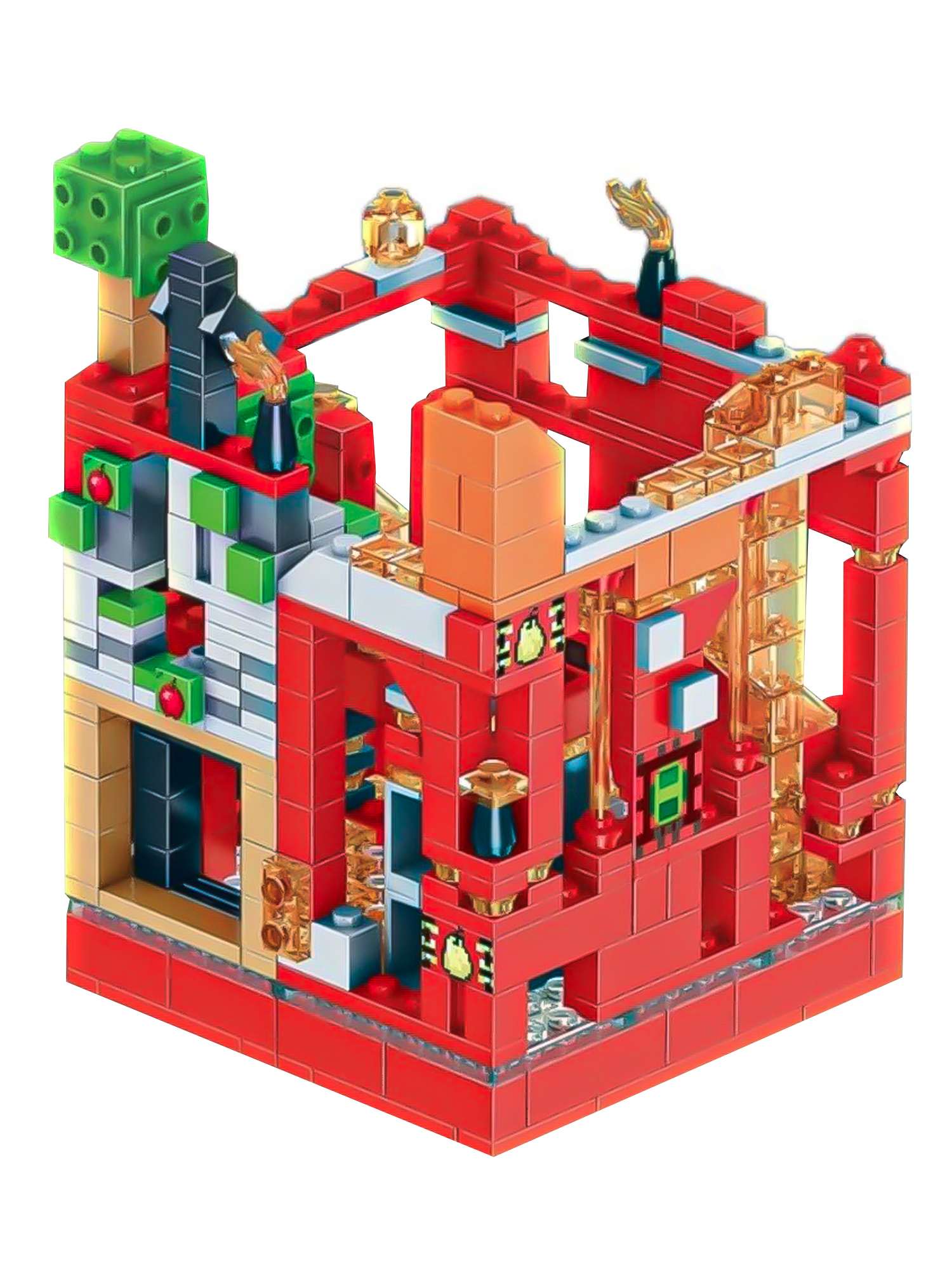 Конструктор Madliani Красная крепость 528 дет. - фото 5