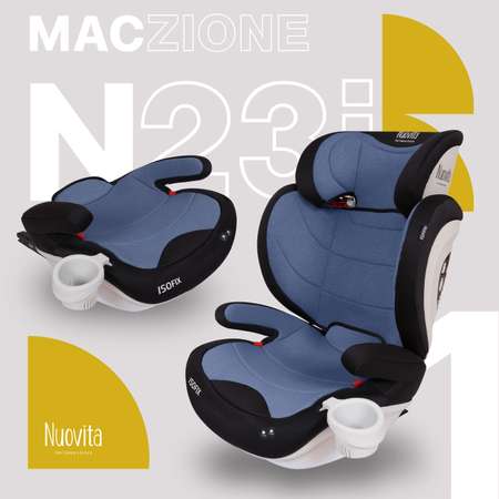 Автокресло Nuovita Isofix 2/3 (15-36 кг) бирюзовый
