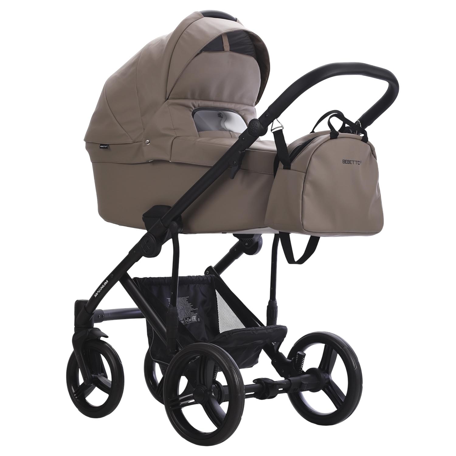 Коляска 2в1 Bebetto Magnum Light Pro коричневый - фото 2