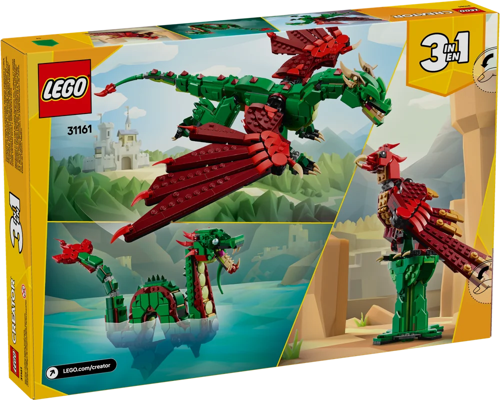 Изображение товара Конструктор LEGO Creator Средневековый дракон 715 деталей для детей Изображение товара Конструктор LEGO Creator Средневековый дракон 715 деталей для детей