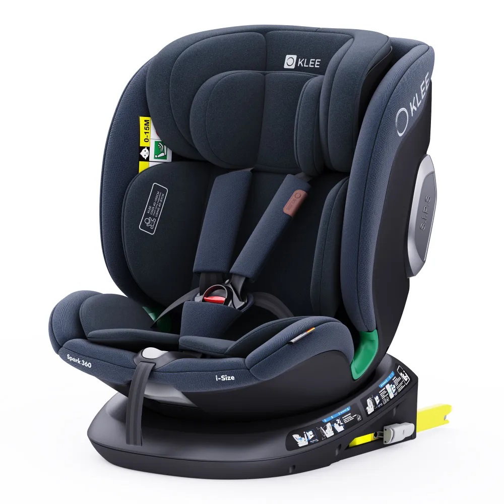 Автокресло KLEE Spark 360 i-Size Isofix 0+/1/2/3 (0-36 кг) синий - фото 1