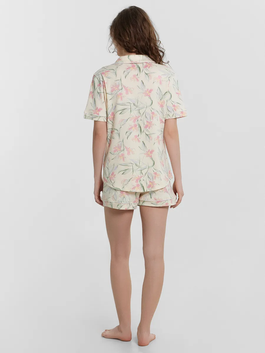 Пижама Mark Formelle (Марк Формэль) 592478/лилии на сливочном - фото 6