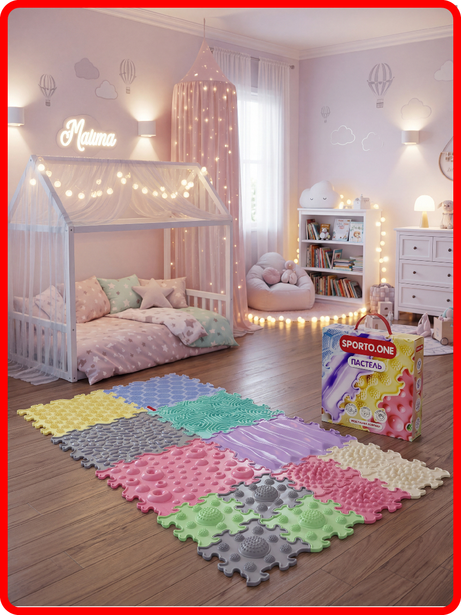 Коврик-пазл SPORTO.ONE Пастель - фото 7