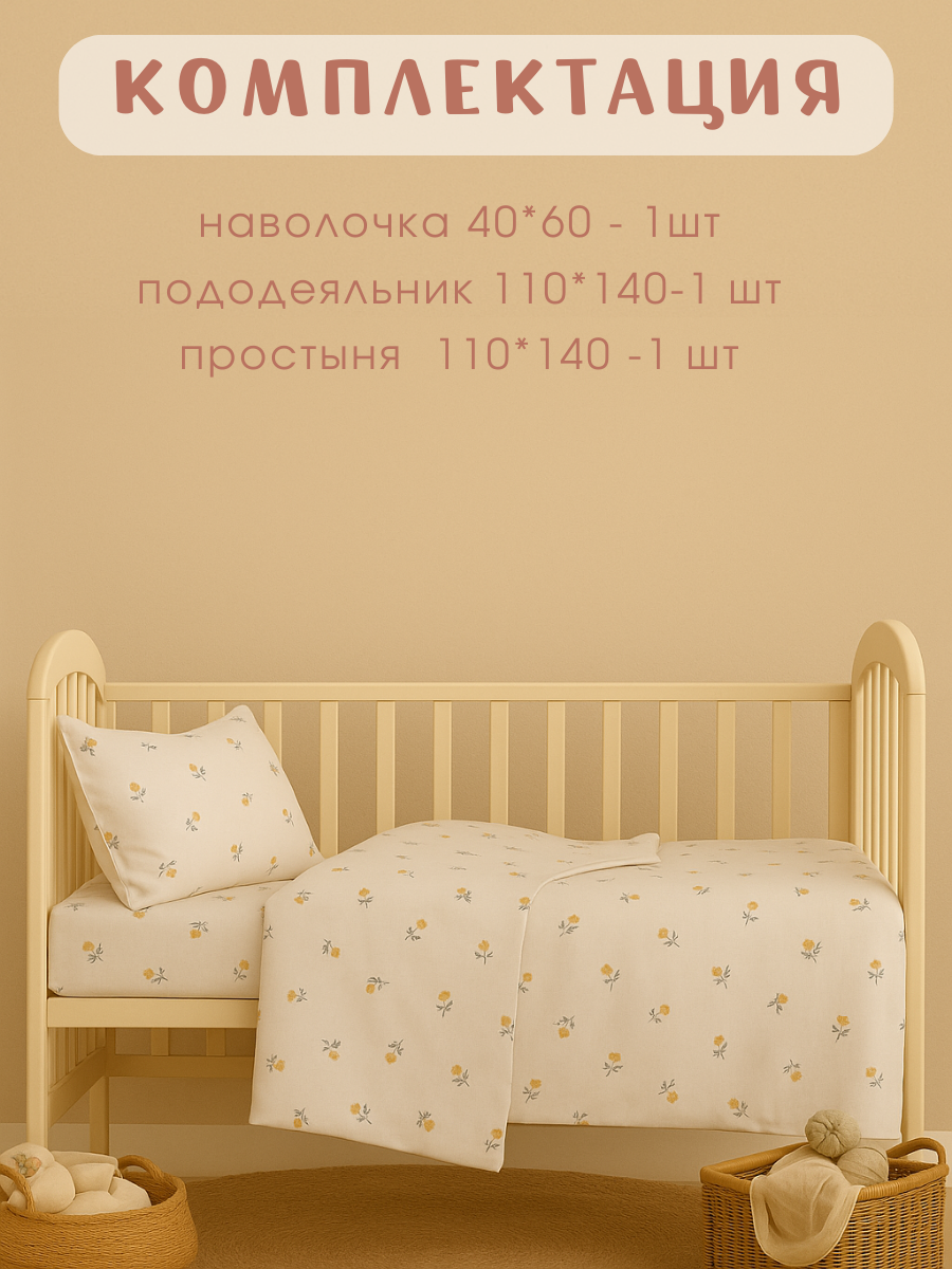 Комплект постельного белья Ночь Нежна Мадлен детский 3 предм. - фото 2