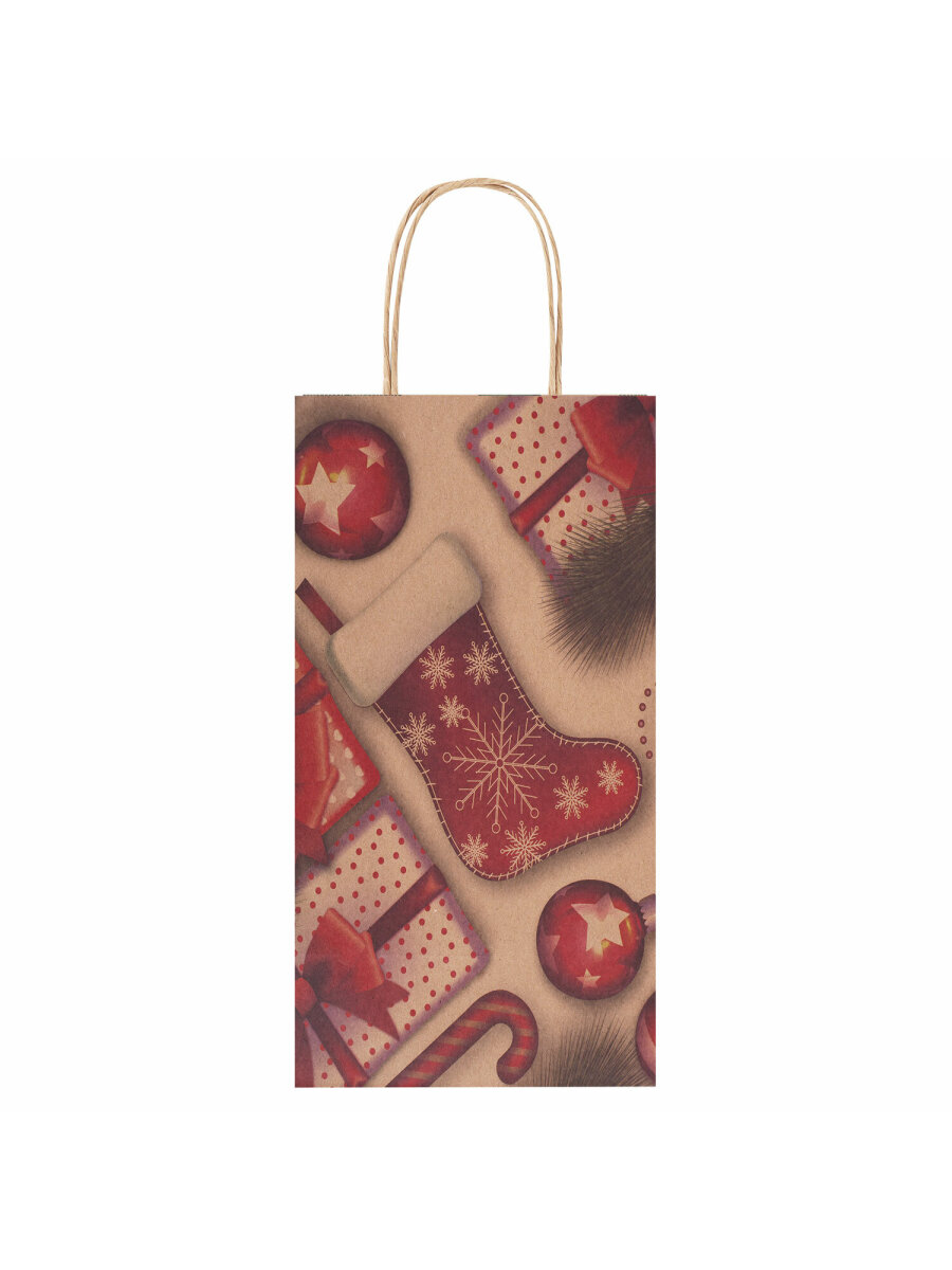 Подарочный пакет Золотая сказка новогодний для упаковки подарков - фото 3