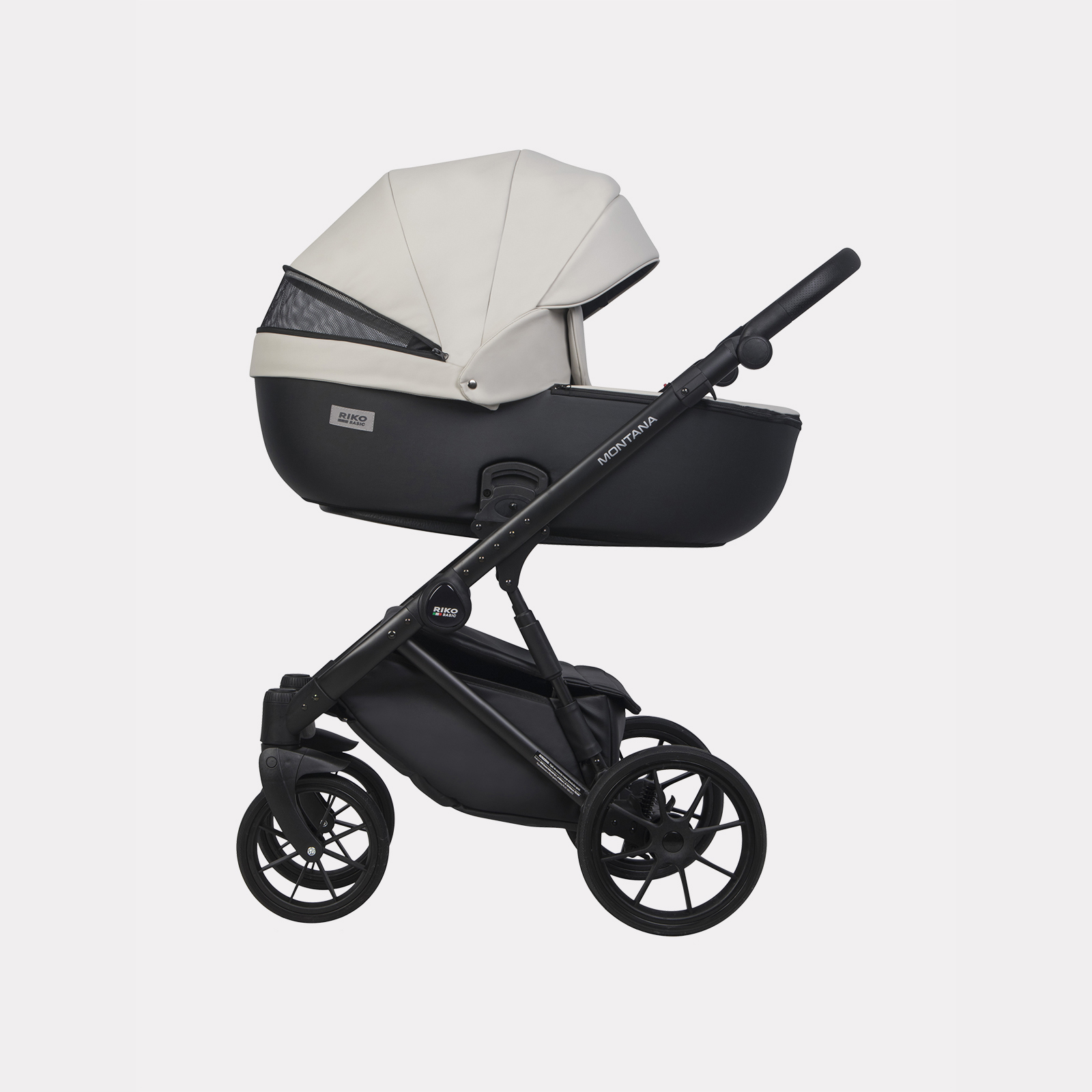 Коляска 2в1 Riko Basic Montana Ecco черный - фото 3