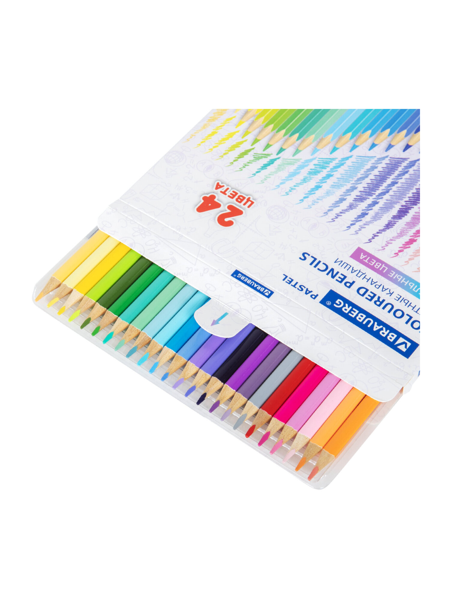 Карандаши цветные Brauberg 24 шт. - фото 9