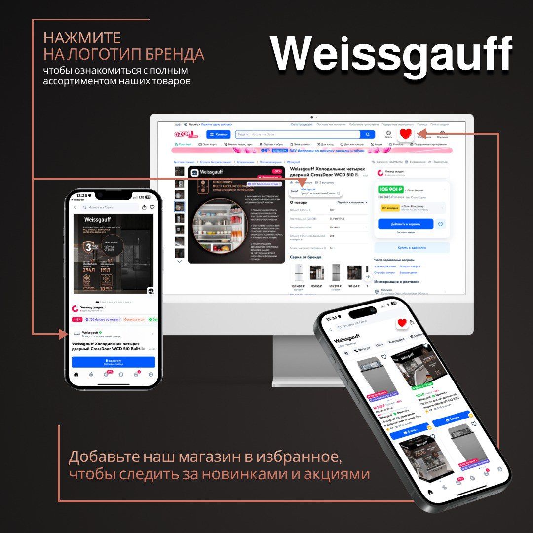 Встраиваемая микроволновая печь WEISSGAUFF 436314 - фото 7