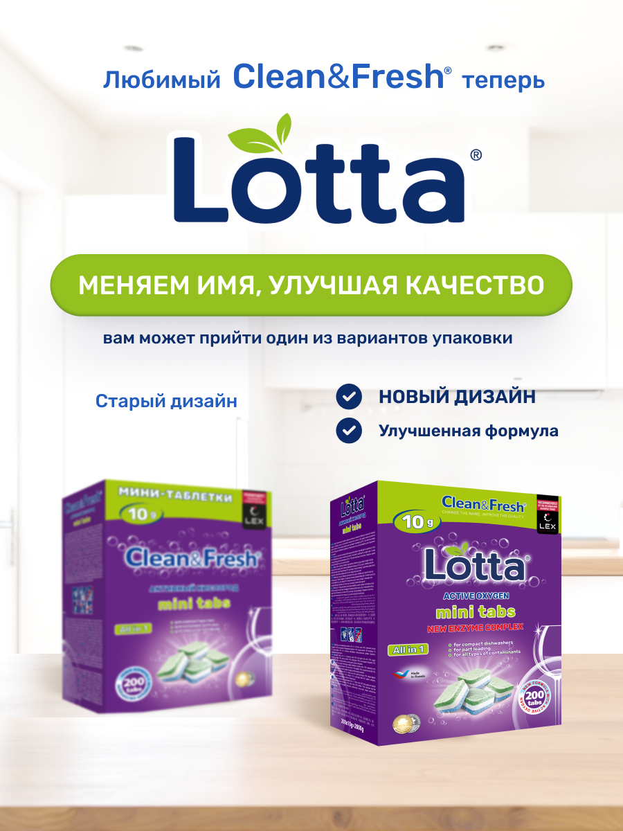 Таблетки для посудомоечных машин Clean and Fresh 200 шт. - фото 2