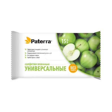 Влажные салфетки Paterra антибактериальные