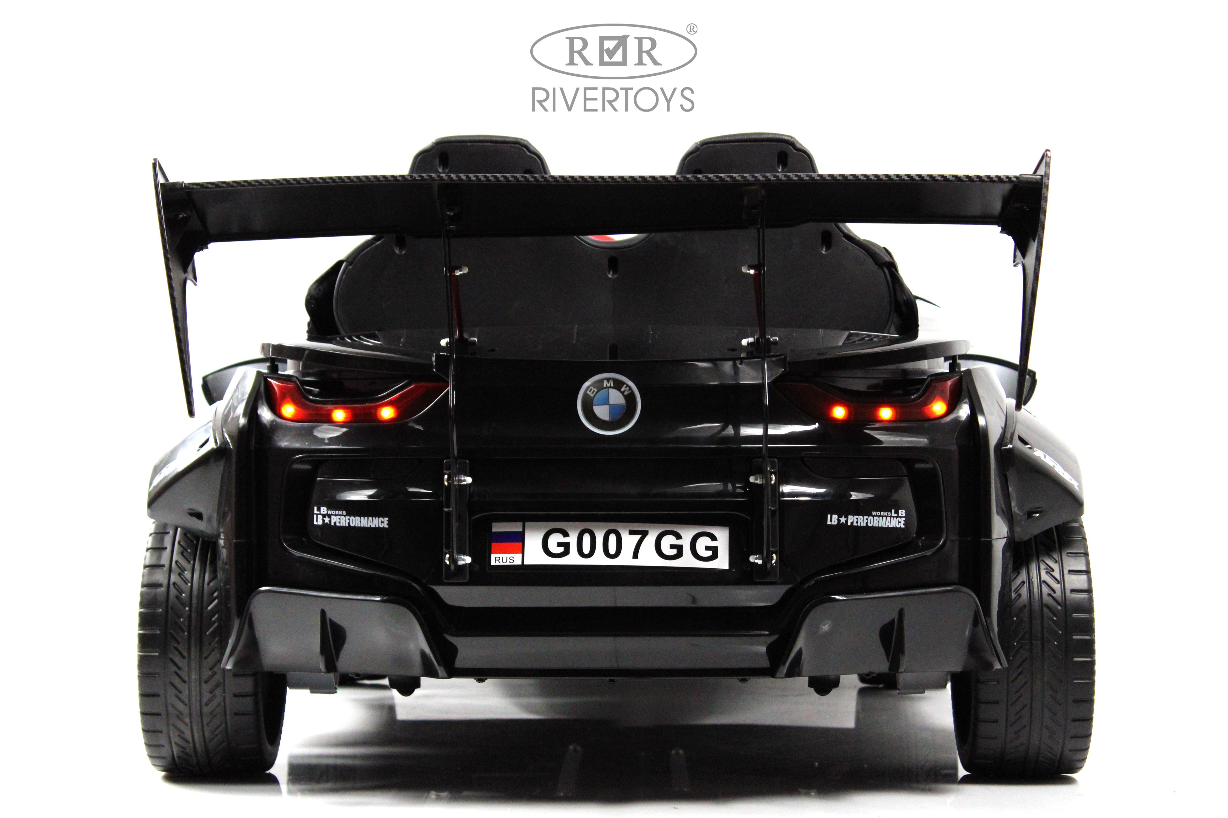Электромобиль RIVERTOYS BMW G007GG-BLACK С пультом ДУ - фото 33