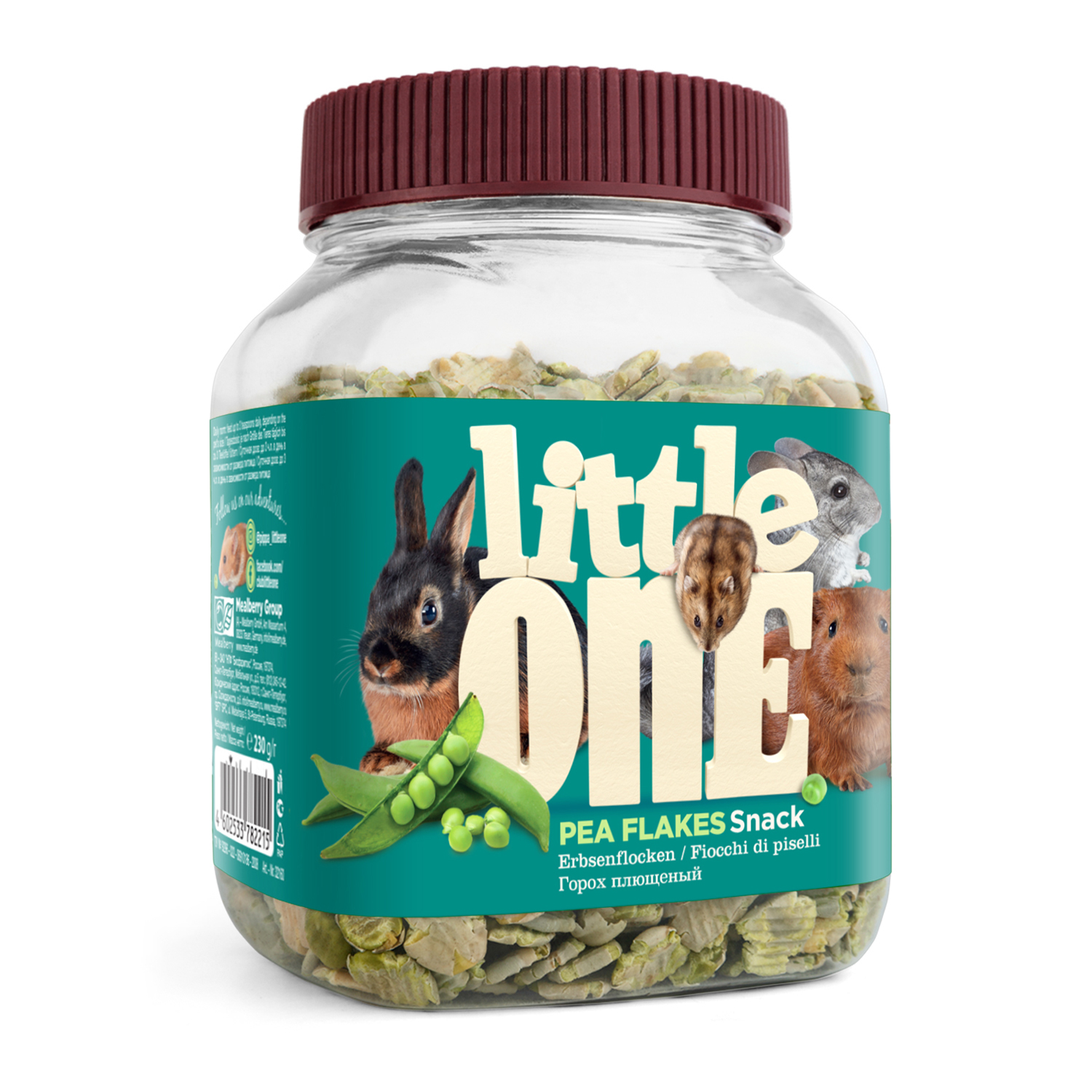 Лакомство для грызунов Little One горошек плющеный 230г - фото 1