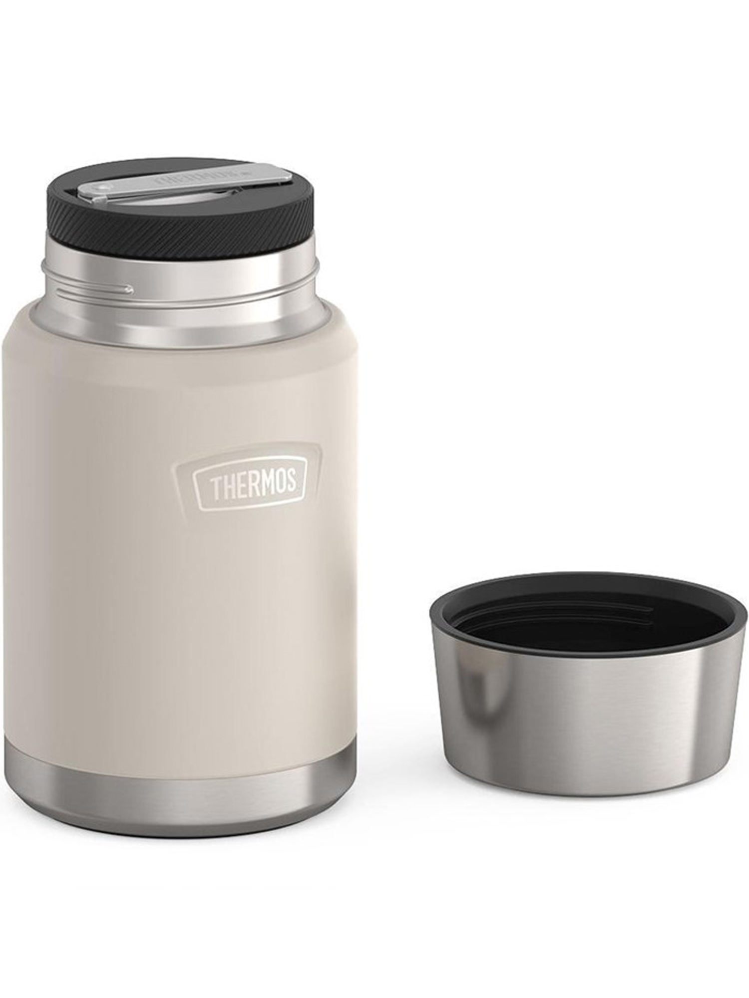 Термос для еды супа 710 мл с ложкой THERMOS ICON-301 песочный – нержавеющая сталь герметичный тепло/холод 14/24 часа - фото 8