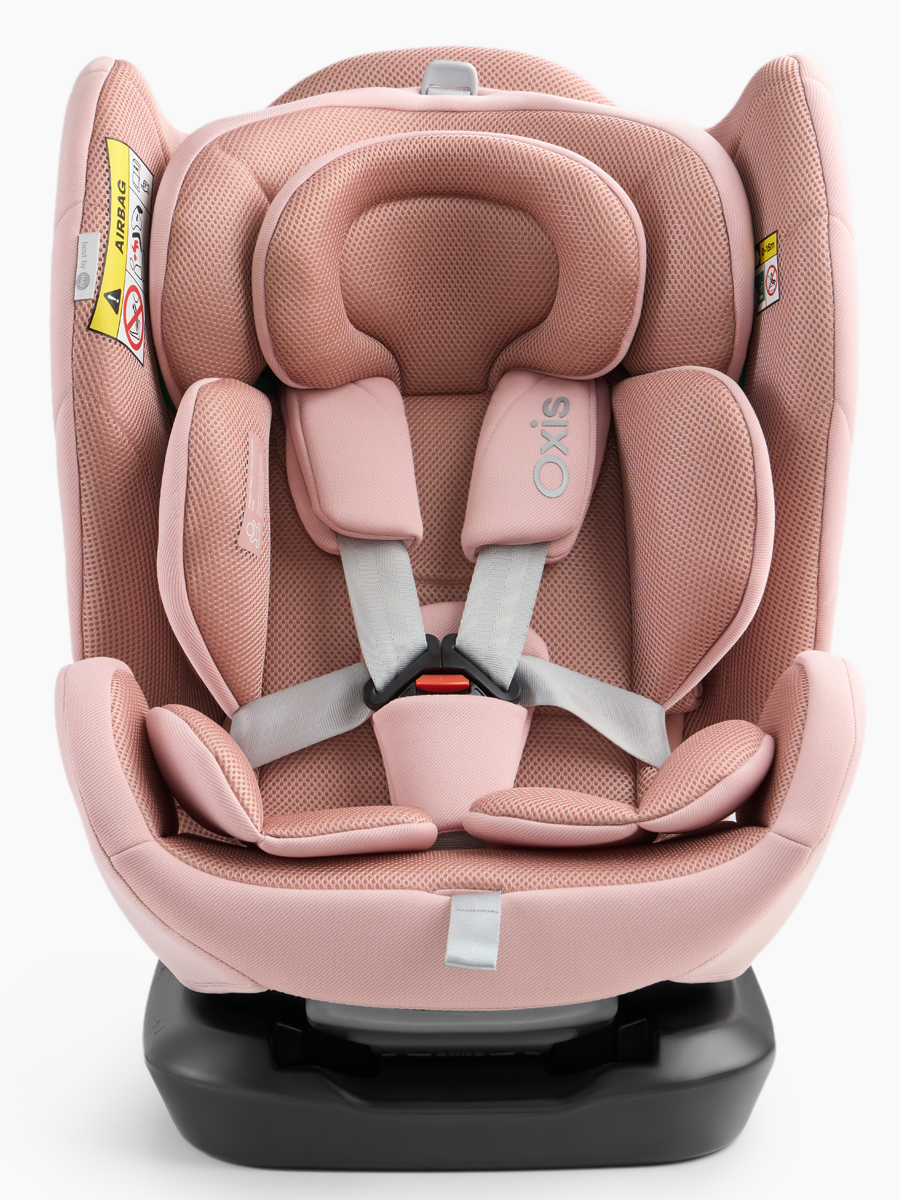 Автокресло Happy Baby Oxis 0+/1/2/3 (0-36 кг) розовый - фото 2