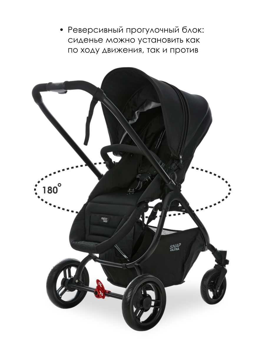 Коляска прогулочная Valco baby Snap 4 Ultra Flatt Matt черный - фото 2