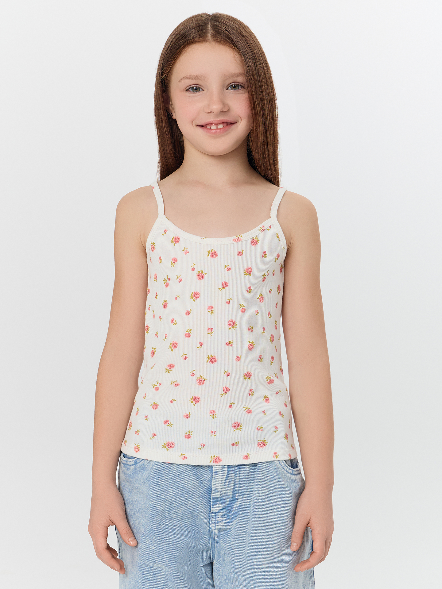 Майка Mark Formelle (Марк Формэль) 427742/цветы на св.молочном - фото 1