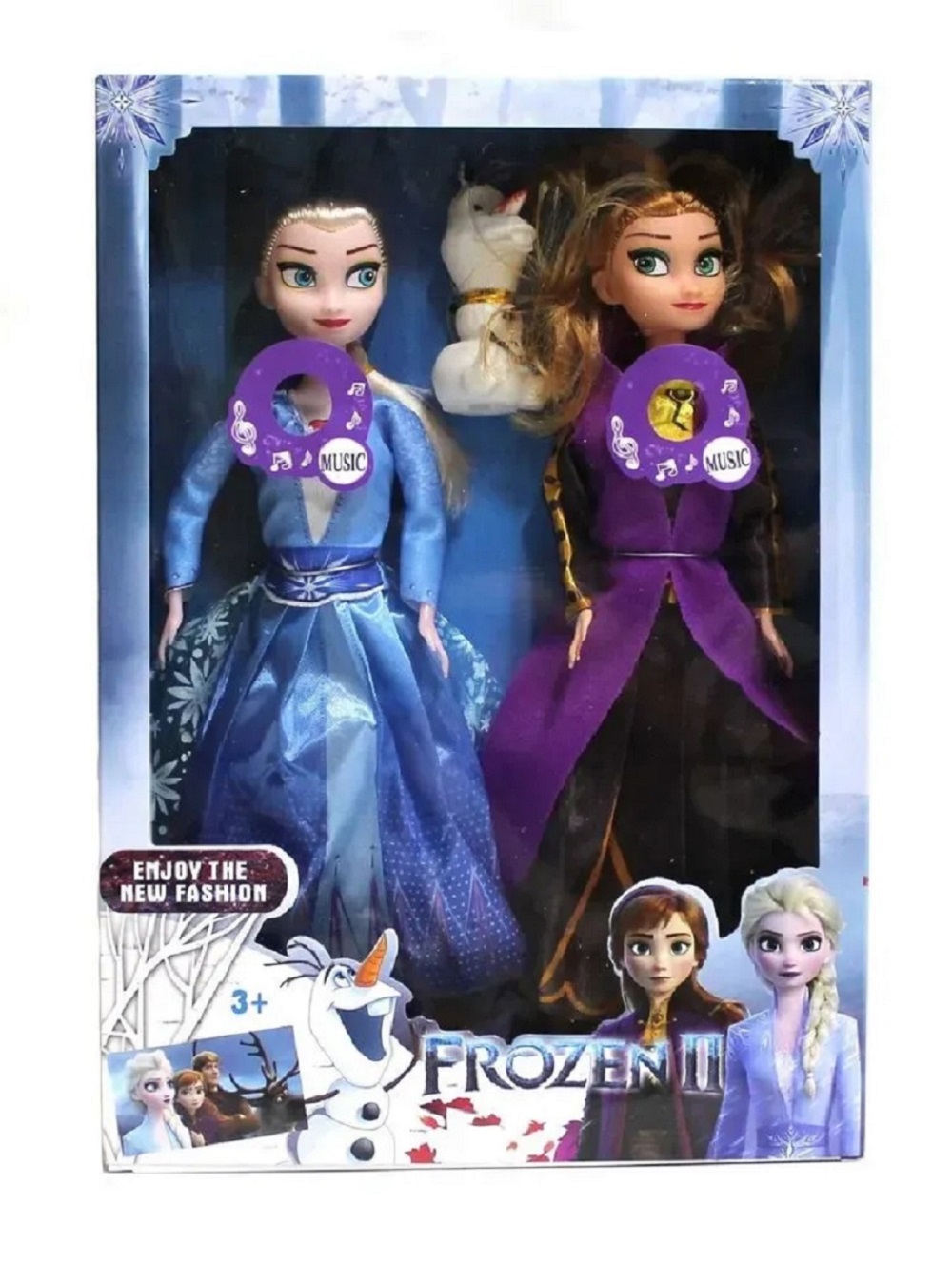 Кукла модельная ТОТОША Frozen Эльза и Анна музыкальные высота 29 см 374 - фото 6