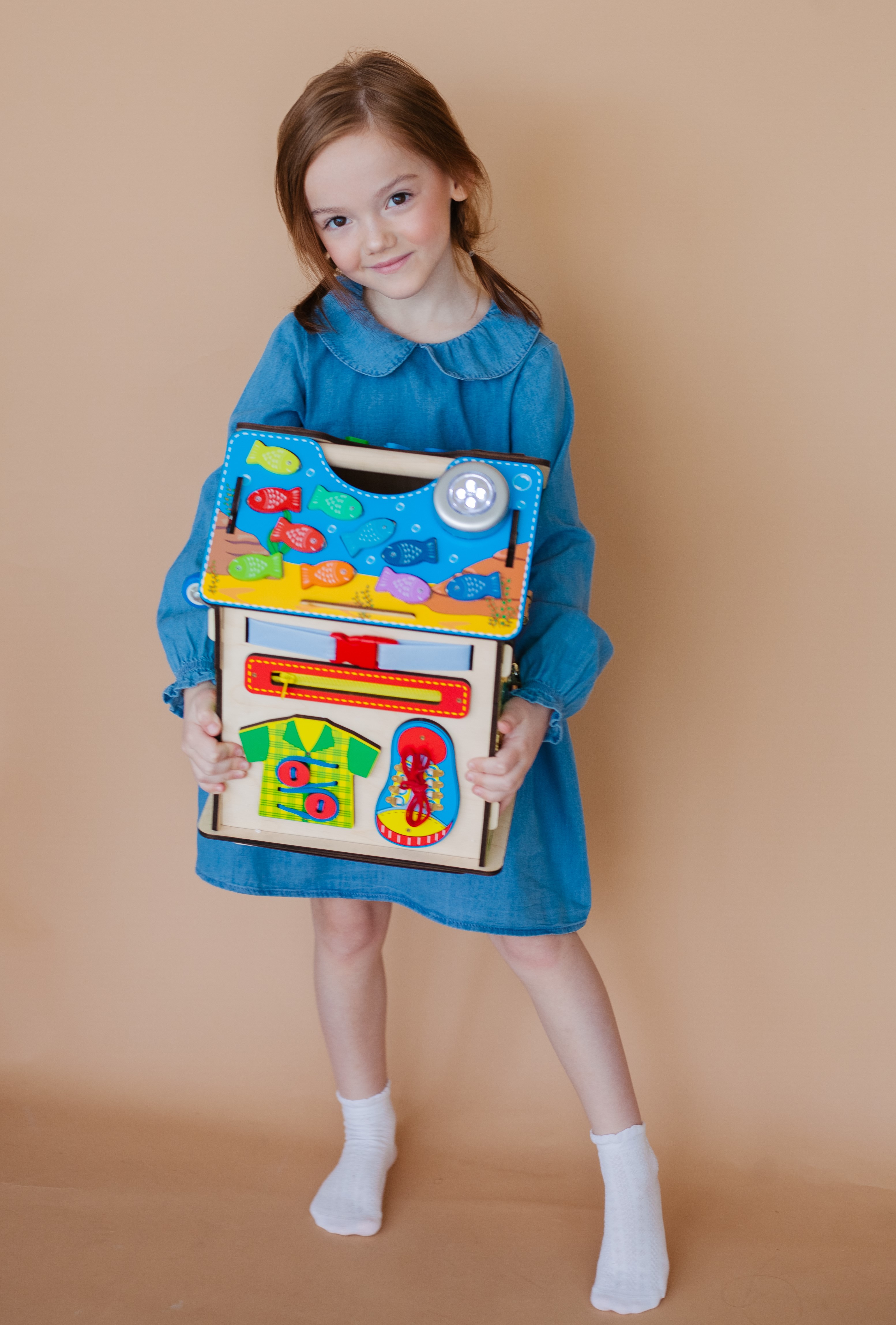 Игрушка Alatoys бизиборд центр 14в1 в ассортименте - фото 17