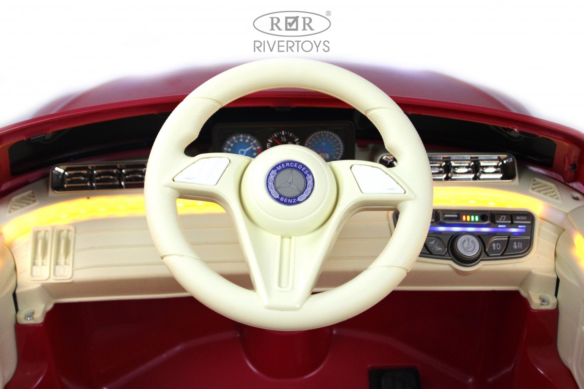 Электромобиль RIVERTOYS Mercedes М333БХ-PINK-GLANEC С пультом ДУ - фото 20